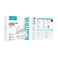 Наушники внутриканальные HOCO EW54 bluetooth 5.3 с микр. белый (1/20/200)