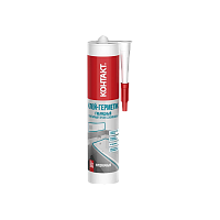 Герметик Контакт 290мл гибридный санитарный профессиональный прозрачный (1/12)