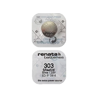 Батарейка Renata 303 (SR44SW) Silver Oxide 1.55V (1/10/100) 