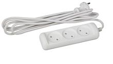 Удлинитель ЭРА U 3р.Б/З 10A 5.0м белый
