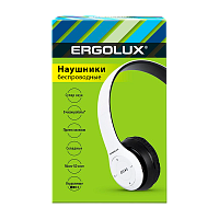 Наушники полноразмерные Ergolux ELX-BTHP01-C01 bluetooth 5.3 с микр. MP3/FM белый (1/5/80)