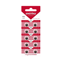 Батарейка Smartbuy G3/LR736/LR41/392A/192 BL10 Alkaline 1.5V (10/100/2000)