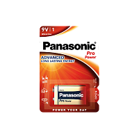 Батарейка Panasonic PRO Power Крона 6LR61 BL1 Alkaline 9V (1/12/60) 
