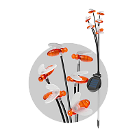 Светильник садово-парковый Космос 6 пчелок 6LED солнечная батарея (1/30)