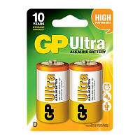 Батарейка GP Ультра/ULTRA LR20 D BL2 Alkaline 1.5V (2/20/160) R 