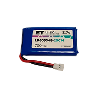 Аккумулятор ET LP603048-20CM Li-Pol, 3.7В, 700мАч
