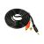 Аудио кабель удлинитель 3,5 мм на 2RCA штекера Exegate EX225929RUS 3 m Черный(1/30)