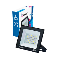 Прожектор светодиодный Космос Super-Slim 30W 230V IP65 6500К холодный черный (1/30)