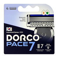 Сменные кассеты DORCO PACE7 SVA 1040 7 лезвий 4шт. (цена за 1 шт) (4/96)