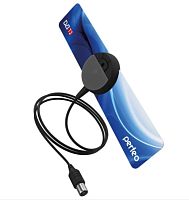 ТВ-Антенна комнатная Perfeo FLAT+ PF-TV2169 активная с усилителем DVB-T/T2 1.2м (1/20)