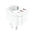 Разветвитель HOCO NS3 1р.С/З 16A 3USB белый (1/84)