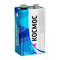 Батарейка Космос Крона 6LR61 Shrink 1 Alkaline 9V (1/12/240)