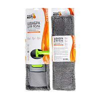 Швабра для пола Рыжий кот 120см телескопическая с насадкой из микрофибры MopM3 серый (1/12)