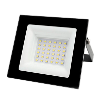 Прожектор светодиодный Ultraflash LFL-3002 C02 30W 230V IP65 6500К холодный черный (1/30)