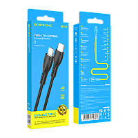 Кабель Borofone BX51 Lightning (m)-Type-C (m) 1м 2.4A ПВХ черный (1/360)