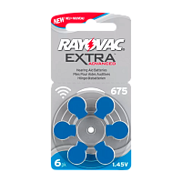 Батарейка Rayovac Extra ZA675 BL6 Zinc Air 1.45V (6/60/600)