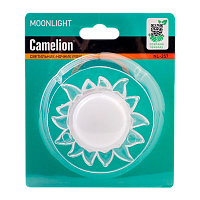 Ночник Camelion NL-257 "солнце RGB" 220V в розетку LED (1/30/120) 
