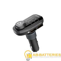 FM-трансмиттер HOCO E45 2USB microSD bluetooth 4.2 черный (1/84) 