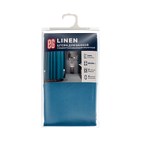 ЕГ LINEN Штора для ванной Голубая (1/12)