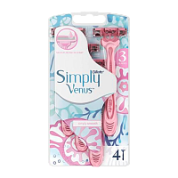 Бритва одноразовая Gillette "VENUS Simply" 3 лезвия 4шт. (1/12)