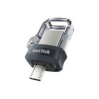 Флеш-накопитель SanDisk Ultra Android Dual Drive DD3 128GB USB3.0 microUSB (m) пластик черный