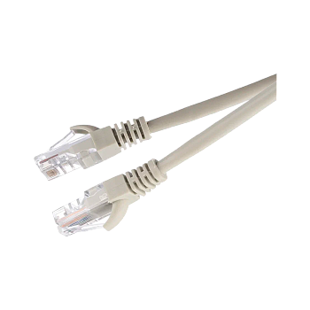 Патч-корд GoPower RJ-45 (m)-RJ-45 (m) 1м кат.5е ПВХ 26AWG CCA серый в пакете (1/100) 
