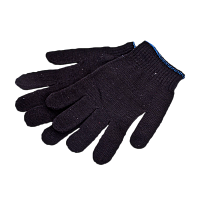 Перчатки Рыжий кот ХБ 1 пара черный (1/10/200)