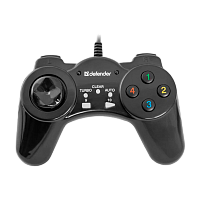 Геймпад проводной Defender Vortex USB 13 кн. черный (1/20/40)