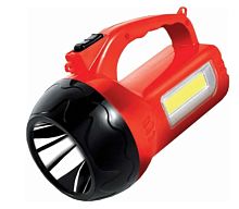Фонарь туристический Спутник AFP910 3W LED от аккумулятора 2 режима черный красный