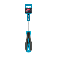 Отвертка шлицевая SL4x75, эргономичная 2х-компонентная рукоятка, CR-V, магнит,Smartbuy Tools (1/192)