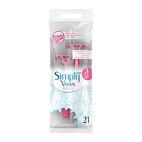 Бритва одноразовая Gillette "Simply Venus 3 Basic" 3 лезвия 2шт. (1/12)