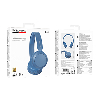 Наушники полноразмерные Borofone BO37 bluetooth 5.4 с микр. синий (1/60) 