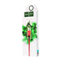 Кабель HOCO X14 USB (m)-microUSB (m) 1м 2.0A нейлон красный черный (1/33/330)