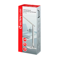 Светильник настольный Ultraflash UF-716 11W 230V 1LED на основании сенс. 3 ур.ярк. белый (1/22)