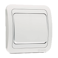 Выключатель Makel Mimoza 1-клав.10A пластик белый 12001 (1/12)
