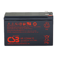 Аккумулятор свинцово-кислотный CSB HR1234W F2 12V 9Ah 