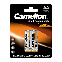 Аккумулятор бытовой Camelion HR6 AA BL2 NI-MH 2000mAh (2/24/384) 