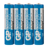 Батарейка GP PowerPlus R03 AAA Shrink 4 Heavy Duty 1.5V (4/40/200/1000)