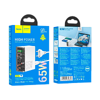 Сетевое З/У HOCO N36 3USB/Type-C 65W белый 