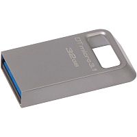 Флеш-накопитель Kingston DataTraveler MC3 32GB USB3.1 металл серый 