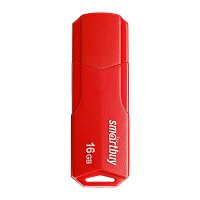Флеш-накопитель Smartbuy Clue 16GB USB2.0 пластик красный
