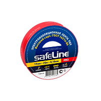 #Изолента Safeline 19мм*25м ПВХ красный (10/160)