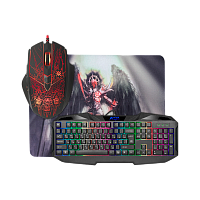 Набор клавиатура+мышь+коврик проводной Defender MKP-019 Anger игровой (1/10)