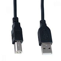 Кабель Perfeo USB2.0 (m)-USB B (m) 1.8м черный (1/50)