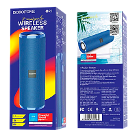 Портативная колонка Borofone BR1 bluetooth 5.0 синий (1/60) 