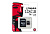 Карта памяти microSD Kingston 128GB Class10 UHS-I (U1) 45 МБ/сек с адаптером