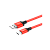 Кабель HOCO X14 USB (m)-Type-C (m) 1.0м 2.0A нейлон красный черный (1/33/330)