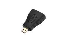 Переходник GoPower HDMI (f)-microHDMI (m) ver.1.4 черный Premium Zip-Lock c подвесом (1/500)