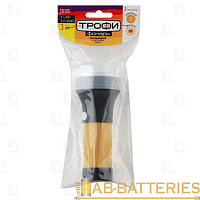 Фонарь универсальный Трофи TB10S 0.5W 10SMD+1LED от батареек черный желтый (1/25/200)