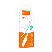 Кабель HOCO X70 Type-C (m)-Type-C (m) 1м 3.0A 60W нейлон белый (1/31/310)